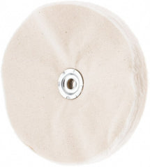 Value Collection - 8" Diam x 1/2" Thick Unmounted Buffing Wheel - 50 Ply, Polishing, 1" Arbor Hole, Soft Density - Exact Tooling