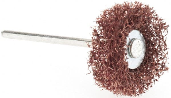 Made in USA - 7/8" Diam x 1/4" Thick, Hard Mounted Polishing Wheel - 0 Ply, Coarse Grade, 3/32" Shank Diam - Exact Tooling