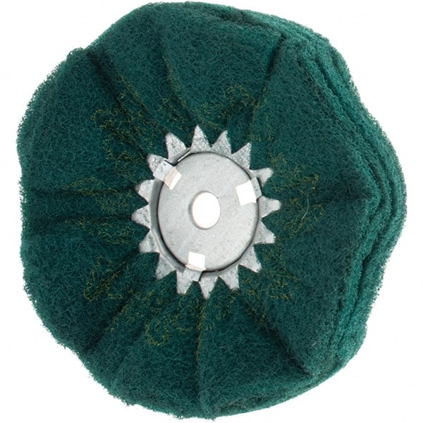 Value Collection - 10" Diam x 4" Thick, Hard Mounted Polishing Wheel - 2 Ply, Coarse Grade, 3/4" Shank Diam - Exact Tooling