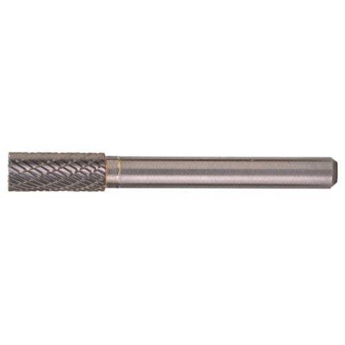 SB-43 Double Cut Solid Carbide Bur-Cylindrical with End Cut - Exact Tooling