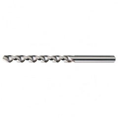 #36 RHS / RHC HSS 118 Degree Radial Point Fast Spiral Taper Length Drill - Bright - Exact Tooling