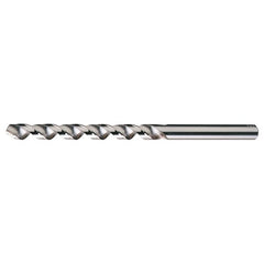 #43 RHS / RHC HSS 118 Degree Radial Point Fast Spiral Taper Length Drill - Bright - Exact Tooling