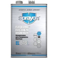 Sprayon - 1 Gallon Can Electrical Grade Cleaner/Degreaser - 37,000 Volt Dielectric Strength, Nonflammable, Food Grade, Plastic Safe - Exact Tooling