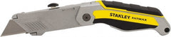 Stanley - Fixed Folding Utility Knife - 2-3/8" Blade, Bi-Material Handle Handle, 1 Blade Included - Exact Tooling