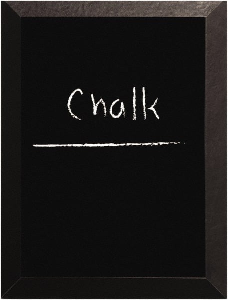 MasterVision - 24" High x 36/0" Wide Chalk Board - Laminate, Includes Mounting Kit - Exact Tooling