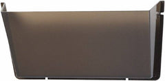 Deflect-o - 14-1/2" Wide x 6-1/2" High x 3" Deep Plastic Wall File - 1 Compartment, Smoke - Exact Tooling