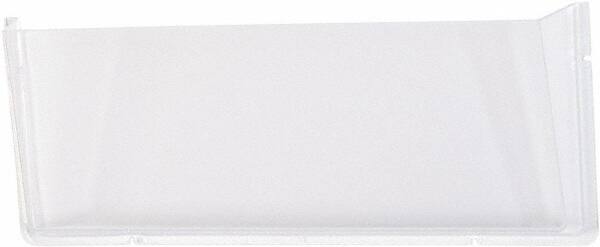 Deflect-o - 17-1/2" Wide x 6-1/2" High x 3" Deep Plastic Wall File - 1 Compartment, Clear - Exact Tooling