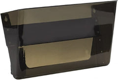 Deflect-o - 13" Wide x 7" High x 4" Deep Plastic Wall File - 1 Compartment, Smoke - Exact Tooling
