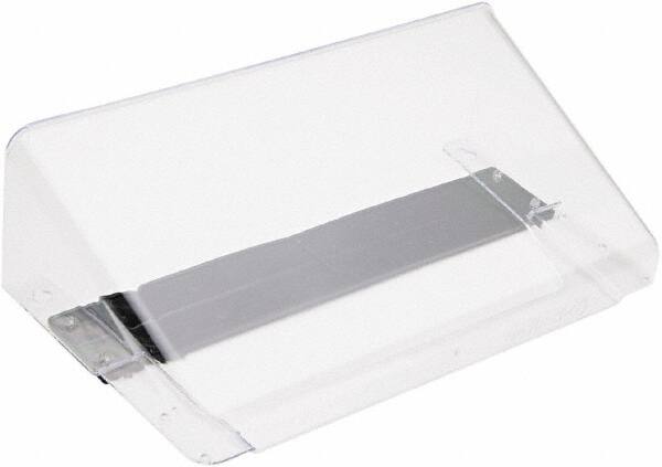 Deflect-o - 13" Wide x 7" High x 4" Deep Plastic Wall File - 1 Compartment, Clear - Exact Tooling