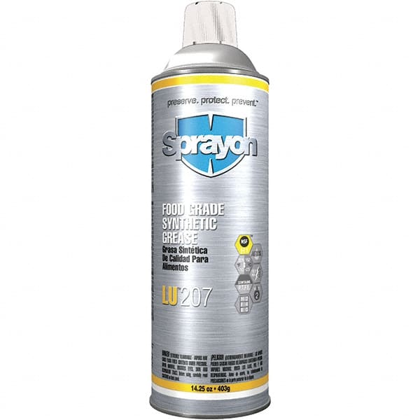 Sprayon - 20 oz Aerosol Synthetic General Purpose Grease - Amber, Food Grade, 325°F Max Temp, NLGIG 2, - Exact Tooling