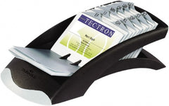 DURABLE - 4-1/8" x 2-7/8" Black & Graphite Desktop Stand - Use with TELINDEX Cards (DBL241902) - Exact Tooling