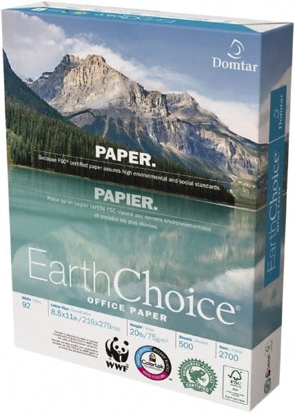 Domtar - 8-1/2" x 11" White Copy Paper - Use with Laser Printers, Copiers, Inkjet Printers - Exact Tooling