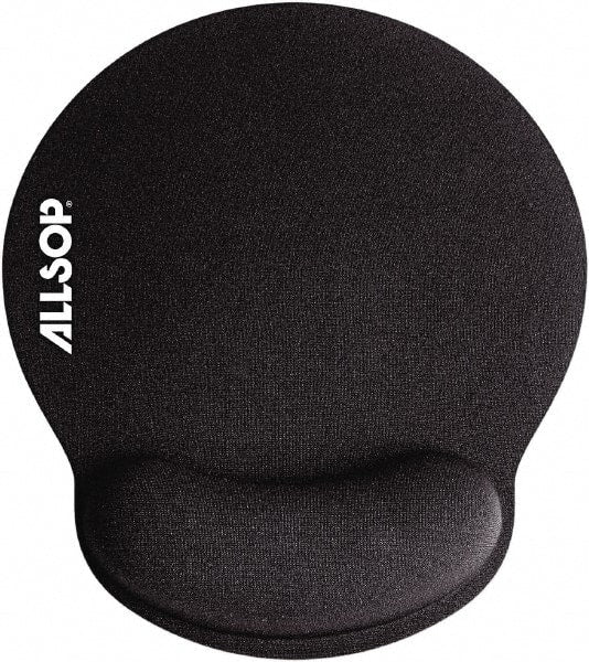 Allsop - 7-1/4" x 8-1/4" Black Mouse Pad - Use with Mouse - Exact Tooling