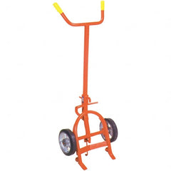 Wesco Industrial Products - 1,000 Lb Load Capacity, 55 & 85 Gal Drum Truck - 24-1/2" Wide x 61" High, 2 Steel Wheels - Exact Tooling