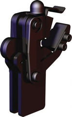 De-Sta-Co - 1,574 Lb Holding Capacity, Vertical Handle, Manual Hold Down Toggle Clamp - 200° Bar Opening, Weldable Base, Oxide Finish, Forged Alloy Steel - Exact Tooling