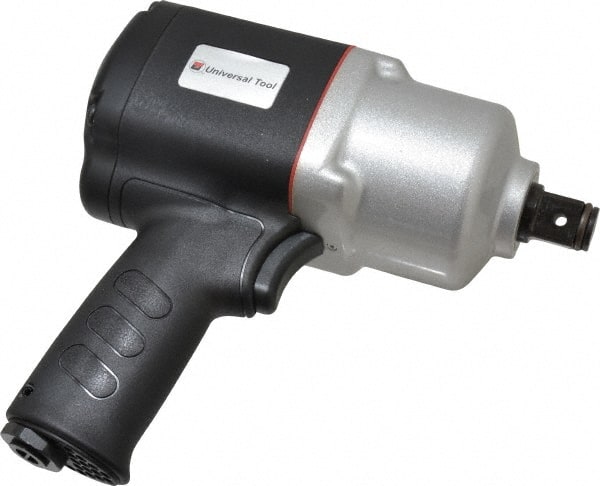 Universal Tool - 3/4" Drive, 6,000 RPM, 1,200 Ft/Lb Torque Impact Wrench/Ratchet - Pistol Grip Handle, 1,000 IPM, 10 CFM, 90 psi, 3/8" NPT Inlet - Exact Tooling