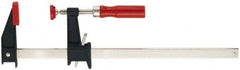 Bessey - 18" Capacity, 5" Throat Depth Cast Iron Bar Clamp - 1,200 Lb Clamping Pressure, 22" OAL - Exact Tooling