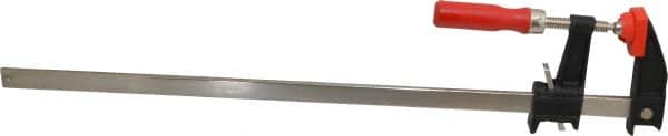 Bessey - 18" Capacity, 2-1/2" Throat Depth Cast Iron Bar Clamp - 600 Lb Clamping Pressure, 22" OAL - Exact Tooling