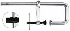 Bessey - 7" Deep Throat, 20" Max Capacity, Step Over Sliding Arm Clamp - 4,880 Lb Clamping Pressure, 0.85" Spindle Diam - Exact Tooling