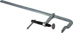 Bessey - 2-1/4" Deep Throat, 12" Max Capacity, Standard Sliding Arm Clamp - 400 Lb Clamping Pressure, 0.465" Spindle Diam - Exact Tooling