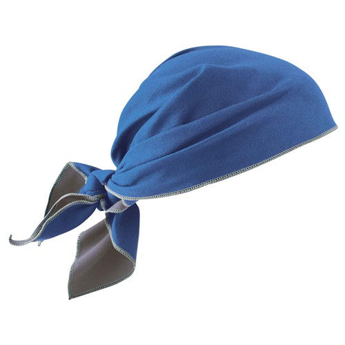 6710MF Blue Evap Microfiber Cooling Triangle Hat - Exact Tooling