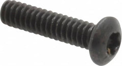 Camcar - #4-40 UNC Torx Plus Drive, Button Screw - Alloy Steel, Black Oxide Finish, Fully Threaded, 1/2" Length Under Head - Exact Tooling
