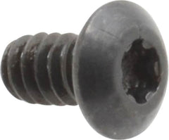 Camcar - #6-32 UNC Torx Plus Drive, Button Screw - Alloy Steel, Black Oxide Finish, Fully Threaded, 1/4" Length Under Head - Exact Tooling