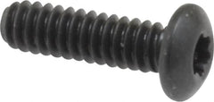 Camcar - #6-32 UNC Torx Plus Drive, Button Screw - Alloy Steel, Black Oxide Finish, Fully Threaded, 1/2" Length Under Head - Exact Tooling