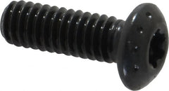 Camcar - #8-32 UNC Torx Plus Drive, Button Screw - Alloy Steel, Black Oxide Finish, Fully Threaded, 1/2" Length Under Head - Exact Tooling
