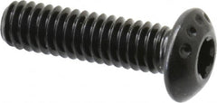 Camcar - #8-32 UNC Torx Plus Drive, Button Screw - Alloy Steel, Black Oxide Finish, Fully Threaded, 5/8" Length Under Head - Exact Tooling