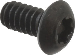 Camcar - #10-24 UNC Torx Plus Drive, Button Screw - Alloy Steel, Black Oxide Finish, Fully Threaded, 3/8" Length Under Head - Exact Tooling