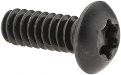 Camcar - #10-24 UNC Torx Plus Drive, Button Screw - Alloy Steel, Black Oxide Finish, Fully Threaded, 1/2" Length Under Head - Exact Tooling