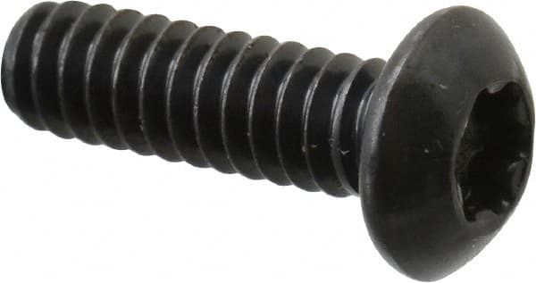 Camcar - #10-24 UNC Torx Plus Drive, Button Screw - Alloy Steel, Black Oxide Finish, Fully Threaded, 5/8" Length Under Head - Exact Tooling