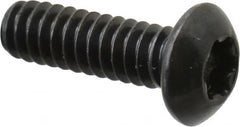 Camcar - #10-24 UNC Torx Plus Drive, Button Screw - Alloy Steel, Black Oxide Finish, Fully Threaded, 5/8" Length Under Head - Exact Tooling