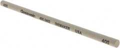 Made in USA - 400 Grit Aluminum Oxide Round Polishing Stone - Medium Grade, 1/4" Wide x 6" Long x 1/4" Thick - Exact Tooling