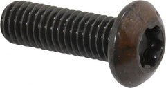 Camcar - #10-32 UNF Torx Plus Drive, Button Screw - Alloy Steel, Black Oxide Finish, Fully Threaded, 5/8" Length Under Head - Exact Tooling