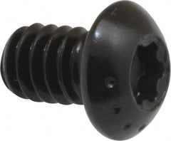 Camcar - 1/4-20 UNC Torx Plus Drive, Button Screw - Alloy Steel, Black Oxide Finish, Fully Threaded, 3/8" Length Under Head - Exact Tooling