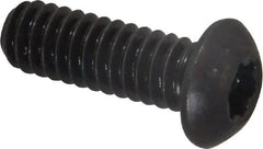 Camcar - 1/4-20 UNC Torx Plus Drive, Button Screw - Alloy Steel, Black Oxide Finish, Fully Threaded, 3/4" Length Under Head - Exact Tooling