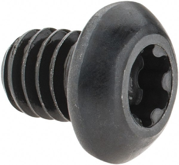Camcar - 5/16-18 UNC Torx Plus Drive, Button Screw - Alloy Steel, Black Oxide Finish, Fully Threaded, 3/8" Length Under Head - Exact Tooling
