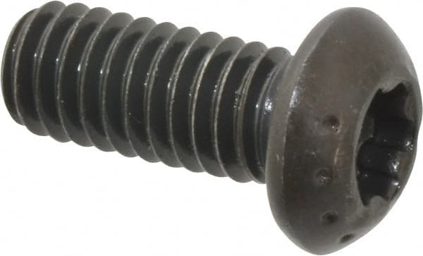 Camcar - 5/16-18 UNC Torx Plus Drive, Button Screw - Alloy Steel, Black Oxide Finish, Fully Threaded, 3/4" Length Under Head - Exact Tooling