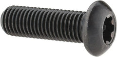 Camcar - 5/16-24 UNF Torx Plus Drive, Button Screw - Alloy Steel, Black Oxide Finish, Fully Threaded, 1" Length Under Head - Exact Tooling