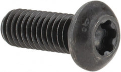 Camcar - 3/8-16 UNC Torx Plus Drive, Button Screw - Alloy Steel, Black Oxide Finish, Fully Threaded, 1" Length Under Head - Exact Tooling