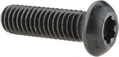 Camcar - 3/8-16 UNC Torx Plus Drive, Button Screw - Alloy Steel, Black Oxide Finish, Fully Threaded, 1-1/4" Length Under Head - Exact Tooling