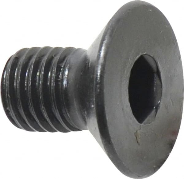 Holo-Krome - M12x1.75 Metric Coarse Hex Socket Drive, 90° Flat Screw - Grade 12.9 Alloy Steel, Black Oxide Finish, Fully Threaded, 20mm OAL - Exact Tooling