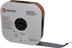 VELCRO Brand - 2" Wide x 25 Yd Long Adhesive Backed Loop Roll - Continuous Roll, Black - Exact Tooling
