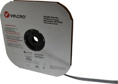 VELCRO Brand - 5/8" Wide x 10 Yd Long Adhesive Backed Loop Roll - Continuous Roll, Black - Exact Tooling