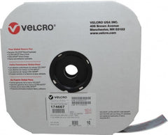 VELCRO Brand - 1" Wide x 10 Yd Long Adhesive Backed Loop Roll - Continuous Roll, Black - Exact Tooling