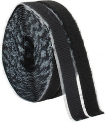 VELCRO Brand - 3/4" Wide x 5 Yd Long Adhesive Backed Hook & Loop Roll - Continuous Roll, Black - Exact Tooling