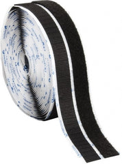 VELCRO Brand - 3/4" Wide x 10 Yd Long Adhesive Backed Hook & Loop Roll - Continuous Roll, Black - Exact Tooling