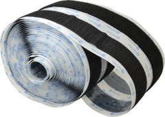 VELCRO Brand - 1-1/2" Wide x 10 Yd Long Adhesive Backed Hook & Loop Roll - Continuous Roll, Black - Exact Tooling